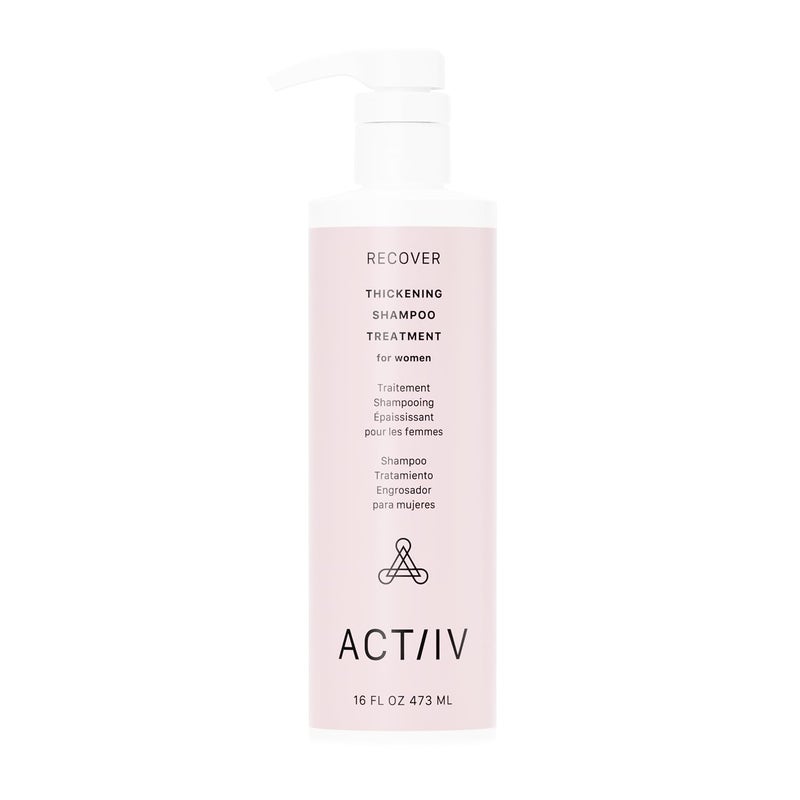 ACTIIV Recover Thickening Shampoo Treatment For Women | Supports the Appearance of Fuller, Healthier-Looking Hair, Supports Scalp Health, Plant-Based, Color-Safe, Vegan, All Hair Types, 473 mL / 16 oz - Image 1